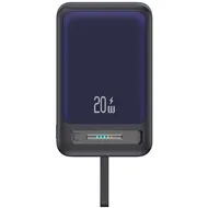 پاوربانک وایرلس 10000 مگنتی یوسمز USAMS CD219 توان 20 وات همراه با کابل متصل