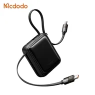 پاوربانک 10000 مک دودو Mcdodo MC-2550 توان 22.5 وات با کابل متصل