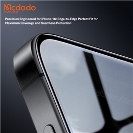 گلس حریم شخصی تمام صفحه تمام چسب مک دودو Apple iPhone 16 Mcdodo PF-6864 Privacy Protector