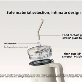 ماگ مسافرتی شیائومی Xiaomi Mijia Straw Cup 316L MJXGB01RM