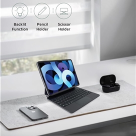 کاور کیبورد دار برند گرین لاین Green Lion مدل Magic Keyboard Case مناسب برای Apple iPad Pro 12.9 2022 Air 13 2024