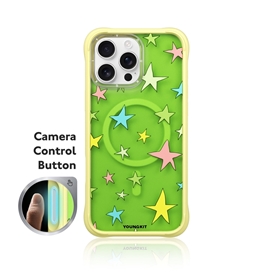قاب Youngkit یانگ کیت Stars زرد مناسب برای Apple iPhone 16 Pro Max