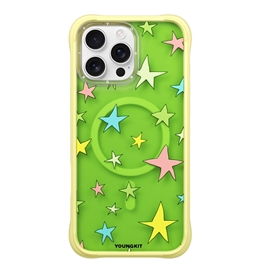 قاب Youngkit یانگ کیت Stars زرد مناسب برای Apple iPhone 16 Pro Max