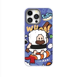 قاب OGBRO اوجی برو Food Partner Series Swett Shrimp Sushi مناسب برای Apple iPhone 16 Pro