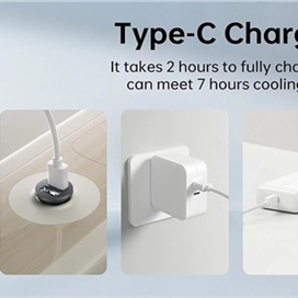 پنکه توربو دستی شارژی JISULIFE Super-mini turbo fan Life5 FA42