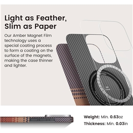 قاب آیفون برند پیتاکا مدلPITAKA StarPeak Tactile Woven（Sunset） مناسب برای Apple iPhone 16 Pro Max