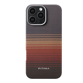 قاب آیفون برند پیتاکا مدلPITAKA StarPeak Tactile Woven（Sunset） مناسب برای Apple iPhone 16 Pro Max