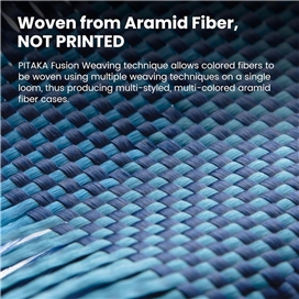 قاب آیفون 16 پرو مکس برند پیتاکا مدلPITAKA StarPeak Tactile Woven（Over The Horizon） مناسب برای Apple iPhone 16 Pro Max