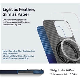 قاب آیفون 16 پرو مکس برند پیتاکا مدلPITAKA StarPeak Tactile Woven（Milky way galaxy） مناسب برای Apple iPhone 16 Pro Max