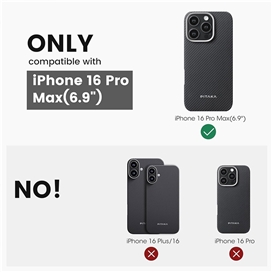 قاب آیفون 16 پرو مکس برند پیتاکا مدل PITAKA Ultra Slim مناسب برای Apple iPhone 16 Pro Max