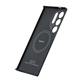 قاب گلکسی S24 Ultra برند پیتاکا مدل PITAKA MagEZ Case (Black/Grey Twill) مناسب برای Samsung Galaxy S24 Ultra