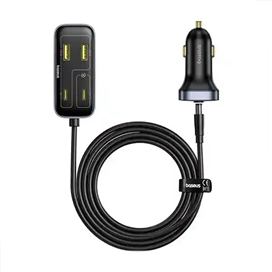 شارژر فندکی بیسوس Baseus BackseatPal L1 C00081100121 دارای 6 پورت و توان 110 وات