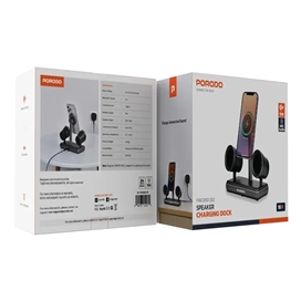 اسپیکر و شارژر وایرلس مگسیف پرودو Porodo Speaker Charging Dock FWCH050