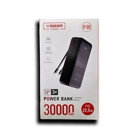 پاور بانک برند وگر مدل VEGER J-Brauv 30000mAh VP-3018