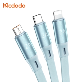 کابل شارژ 3 در1 mcdodo 3 in 1 Retractable 6A CA-120