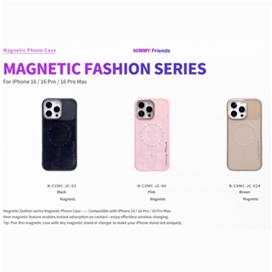 قاب نیمی مگ سیف نگین دار Nimmy Magsafe Negini Series مناسب برای Apple iPhone 16 Pro Max