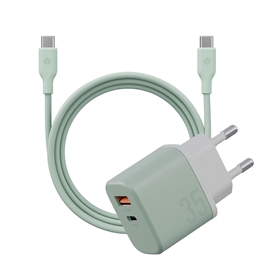 ست شارژر دیواری 35W و کابل USB-C بازیک Velox Bundle EU