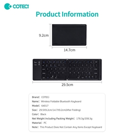 کیبورد بلوتوثی تاشو کوتتسی Coteetci 64017