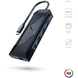 هاب گیمینگ پرودو مدل porodo 9IN1 Usb-c Hub Gamers Edition PDX520