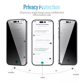 محافظ صفحه حریم شخصی برند بلوئو Blueo مدل Anti-Peep Privacy مناسب برای Apple iPhone 16 Pro