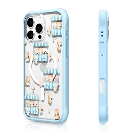 قاب یانگ کیت Youngkit kidspatterns Ice Cream-Sharing Fox مناسب برای Apple iPhone 16 Pro Max