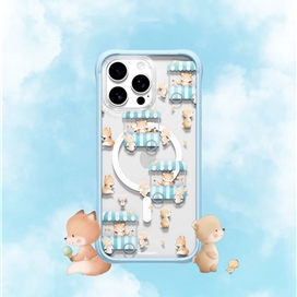 قاب یانگ کیت Youngkit kidspatterns Ice Cream-Sharing Fox مناسب برای Apple iPhone 16 Pro Max