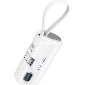 پاوربانک 5000 باوین Bavin PC1092s توان 22.5 وات همراه با کانکتور تایپ سی