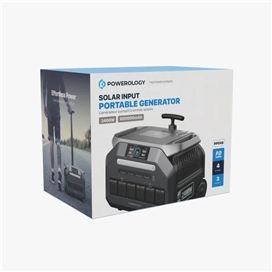 پاورژنراتور قابل حمل 2500 وات برند پاورولوژی Powerology با ورودی سولار پنل مدل PPBCHA86