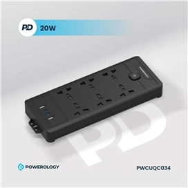 چندراهی برق پاورولوژی Powerology Power Strip PWCUQC034