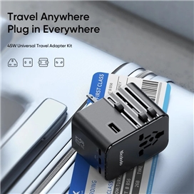 آداپتور شارژ مسافرتی 45 وات مکدودو یا کابل MCDODO CP-3270 Universal Travel Charging Adapter