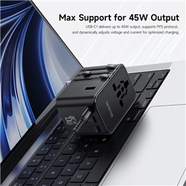 آداپتور شارژ مسافرتی 45 وات مکدودو یا کابل MCDODO CP-3270 Universal Travel Charging Adapter
