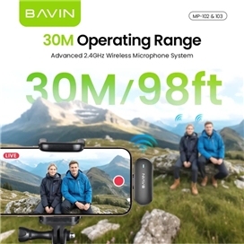 میکروفون بی‌سیم لایتنینگ باوین Bavin MP103
