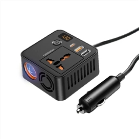 اینورتر و مبدل برق خودرو پرودو Porodo Universal AC Power Inverter مناسب برای شارژ و راه‌اندازی انواع لوازم الکترونیکی در سفر