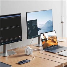 چندراهی و هاب شارژر 7 پورت بیسوس Baseus E00066401213-00 با توان 20 وات