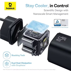 شارژر دیواری بیسوس PicoGo GaN با توان 45 وات – کوچک اما پرقدرت