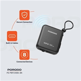 پاوربانک 10000 و مودم جیبی پرودو مدل PBFCH064 با پشتیبانی از WiFi 6