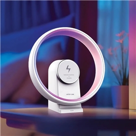 چراغ رومیزی گرین لاین مدل Jupiter همراه با اسپیکر و شارژر وایرلس