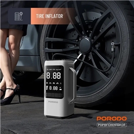 جامپ استارتر و پمپ باد 6 کاره پرودو Porodo 6-in-1 Multi Function Power Tool PDPBFCH091BKGR