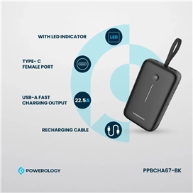 پاوربانک 18 وات 20000 میلی آمپر پاورولوژی مدل PP067