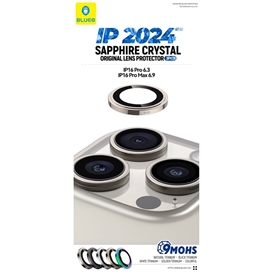 رینگ محافظ لنز بلو یاقوتی کریستالی Blueo SAPPHIRE Crystal Original Lens Glass مناسب برای Apple iPhone 17 Pro