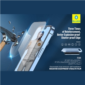 محافظ صفحه بلو Blueo Anti Dust HD Glass Anti Static With Applicator با اپلیکاتور مناسب برای Apple iPhone 17