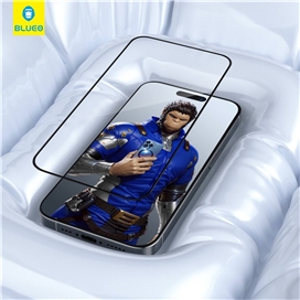 محافظ صفحه بلو سه بعدی ایربگ دار Blueo 3D Invisible Airbag Anti Broken Tempered Glass مناسب برای Apple iPhone 17 Pro