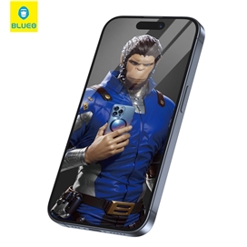 محافظ صفحه بلو سه بعدی ایربگ دار Blueo 3D Invisible Airbag Anti Broken Tempered Glass مناسب برای Apple iPhone 17