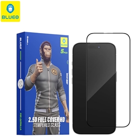 محافظ صفحه بلو پک 5 تایی Blueo 5pcs Pack 2.5D Silk Full Cover Glass HD مناسب برای Apple iPhone 17 Pro