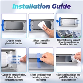 محافظ صفحه بلو سه بعدی با اپلیکاتور Blueo AR 3D Curved Hot Bending Tempered HD Glass with Applicator مناسب برای Apple iPhone 17 Pro Max