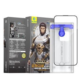 محافظ صفحه بلو سه بعدی با اپلیکاتور Blueo AR 3D Curved Hot Bending Tempered HD Glass with Applicator مناسب برای Apple iPhone 17