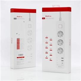 چند راهی برق و شارژر هادرون Hadron P343 GAN دارای 3 پورت