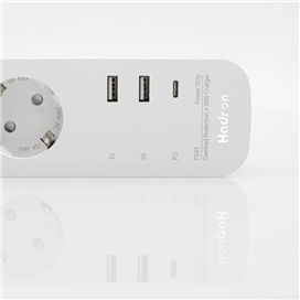 چند راهی برق و شارژر هادرون Hadron P343 GAN دارای 3 پورت