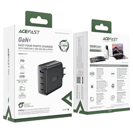 شارژر دیواری ایس فست ACEFAST A94 PD100W GaN Fast Charger توان 100 وات