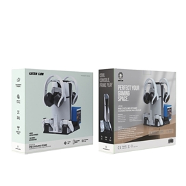 استند خنک کننده و شارژر PS5 برند گرین لاین مدل GNPS5CSTD